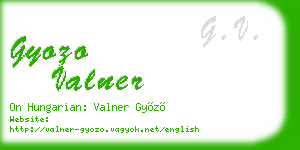 gyozo valner business card
