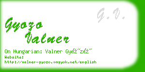 gyozo valner business card